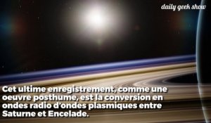 Une étrange musique plasmique voyage de Saturne à sa lune Encelade