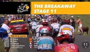 Les échappés vers le sommet de Bisanne / The breakaway - Étape 11 / Stage 11 - Tour de France 2018