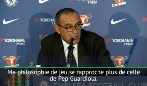 Chelsea - Sarri : "J'apprécie Mourinho mais je me sens plus proche de Guardiola"