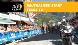 Départ fictif / Neutralised start - Étape 12 / Stage 12 - Tour de France 2018