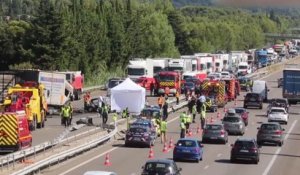 Un accident spectaculaire sur l'A7 qui a fait au moins 3 morts