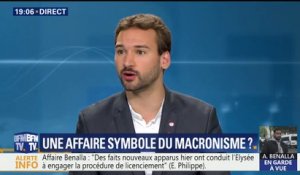 "L'objectif n'est pas Benalla, mais bien quelle est la chaîne de responsabilités qui fait qu'on en arrive à ce genre d’événements" explique Ugo Bernalicis (LFI)