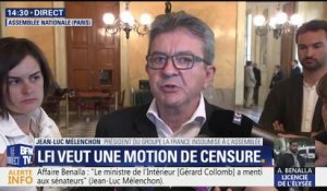 Affaire Benalla: Mélenchon appelle les groupes de gauche à l'Assemblée à signer la mention de censure voulue par LFI