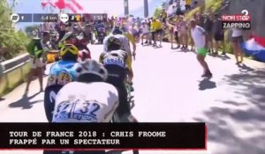 Tour de France 2018 : Chris Froome frappé par un spectateur (vidéo)