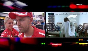 La réaction de Sebastian Vettel après le Grand Prix