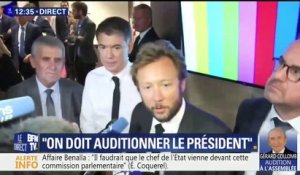 Audition de Collomb: "La stratégie du ministre de l'Intérieur est de se sauver", estime Boris Vallaud (Nouvelle gauche)