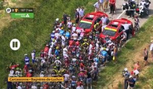 Le Tour de France interrompu pendant dix minutes à cause d'une manifestation