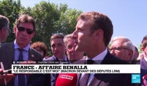 Macron sur l''affaire Benalla : "Il assume ses responsabilités"