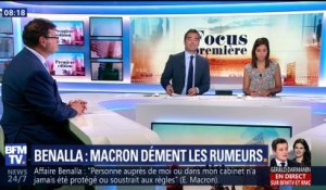 Affaire Benalla : Emmanuel Macron dément les rumeurs