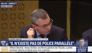 Kohler auditionné au Sénat: "La sanction peut apparaître insuffisante mais au regard des éléments connus le 2 mai cette sanction était proportionnée"