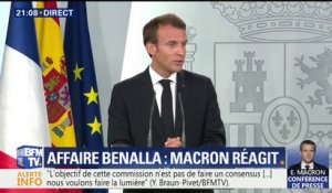 Macron sur l'affaire Benalla: "L'Élysée a fait son travail comme elle le devait"
