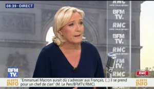Marine Le Pen sur l'affaire Benalla: "On n'a pas besoin de badge pour entrer à la salle de sport de l'Assemblée"