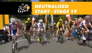 Départ fictif / Neutralised start - Étape 19 / Stage 19 - Tour de France 2018