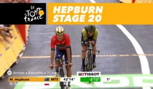 Hepburn prend la tête du contre-la-montre / takes the lead - Étape 20 / Stage 20 - Tour de France 2018