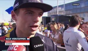 La réaction de Max Verstappen après le Grand Prix