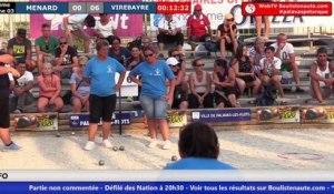 Palavas triplette féminin : Début du 8ème VIREBAYRE vs MENARD