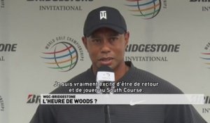 L'heure de Tiger Woods au Bridgestone Invitational ?