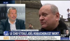 Mort de Joël Robuchon: "Il avait une telle passion de son métier qu'il ne vivait que pour ça", assure Périco Légasse