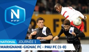J1 : Marignane-Gignac FC - Pau FC (1-0), le résumé