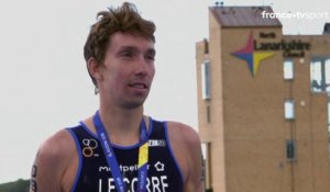 Championnats Européens / Triathlon : Le podium de Pierre Le Corre