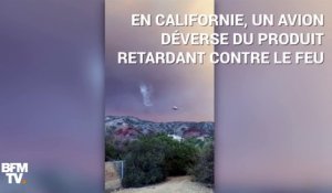 En Californie, cet avion déverse du produit retardant contre le feu