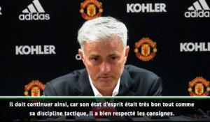 1e j. - Mourinho : "Très heureux de la performance de Shaw"