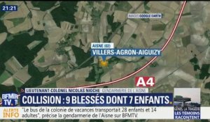 Collision entre un car et un camion: "Le chauffeur a été placé en garde à vue", déclare la gendarmerie de l'Aisne