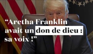 Trump : "Aretha Franklin a apporté de la joie à des millions de vies"
