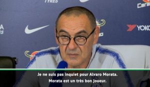 Chelsea - Sarri n'est pas inquiet pour Morata