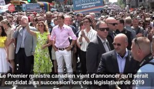 Justin Trudeau rejoint la "marche des Fiertés" de Montréal