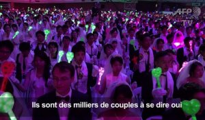 Corée du Sud: cérémonie de mariages collectifs de la secte Moon