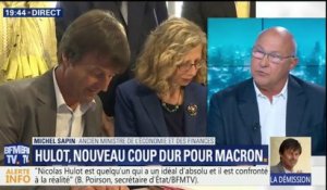 Démission de Nicolas Hulot: "La fin des illusions provoquées par Emmanuel Macron" selon Michel Sapin