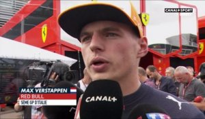 La réaction de Max Verstappen après la course