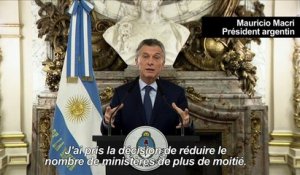Argentine: le président Macri annonce un plan d'austérité