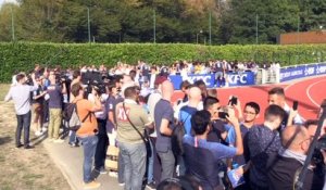 400 supporters ont assisté au premier entraînement des Bleus à Clairefontaine