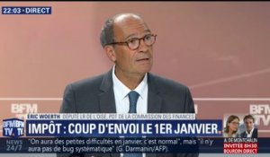 Impôt à la source: "C'est une tragi-comédie incroyable pour aboutir au maintien de cette réforme" pour Eric Woerth