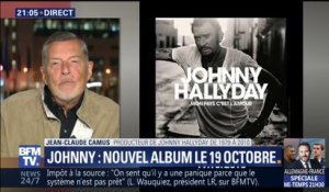 Jean-Claude Camus confie avoir été "bouleversé" à l'écoute de l'album posthume de Johnny Hallyday