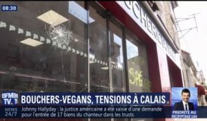 Bouchers-vegans: tensions à Calais