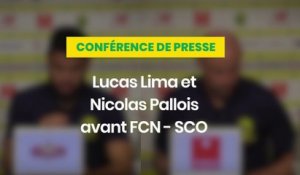 Lucas Lima et Nicolas Pallois avant FC Nantes - Angers SCO