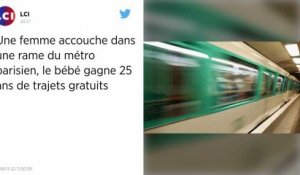 Elle accouche dans le métro parisien, son bébé voyagera 25 ans gratuitement.