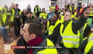 "Gilets jaunes" : ils s'organisent pour venir à Paris