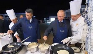 Blinis et vodka pour Poutine et Xi Jinping
