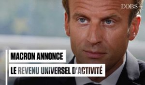 Plan pauvreté : Emmanuel Macron annonce le revenu universel d'activité