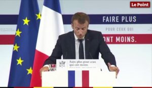 Emmanuel Macron annonce la création d'un revenu universel d'activité