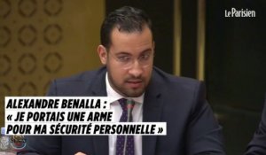 Alexandre Benalla face au Sénat : «Je portais une arme pour ma sécurité personnelle»