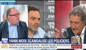"Notre profession est en colère, c'est la chronique de trop", déclare le Secrétaire Général du syndicat de police Alliance sur les propos de Yann Moix