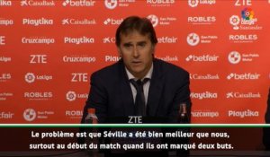 6e j. - Lopetegui : "Séville a été bien meilleur que nous"