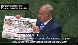Netanyahu accuse Téhéran d'abriter un site de stockage atomique