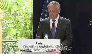 Etats-Unis & Otan: une "détermination inébranlable" (Mattis)