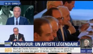 "Il était toujours comme un jeune premier", décrit François Hollande après la mort de Charles Aznavour